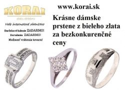 Dámske prstene z bieleho zlata KORAI