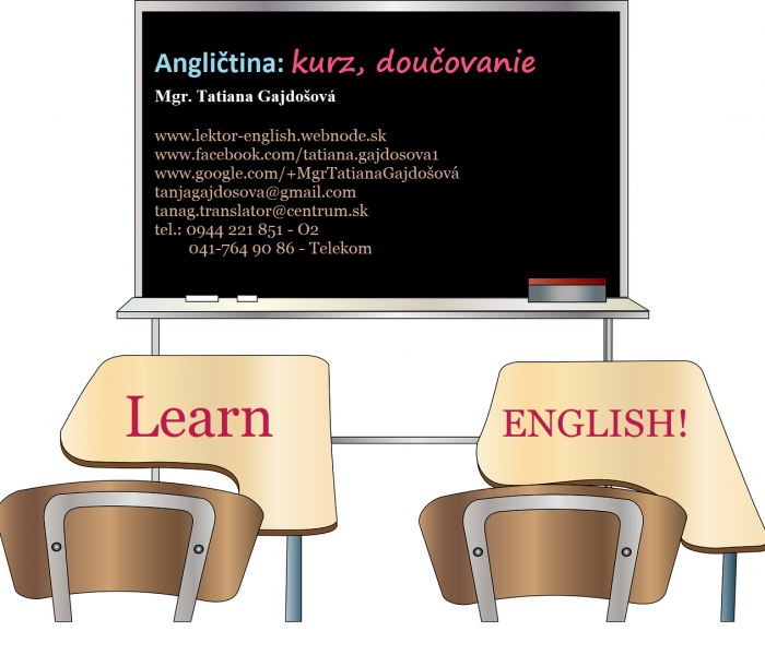 Angličtina: kurz, doučovanie