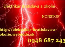 opravy elektroinštalácií -elektrikár Bratislava