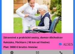 Zdravotné a praktické sestry s ubytovaním zdarma, Rakúsko