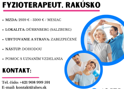 Práca pre fyzioterapeutky / fyzioterapeutov v Rakúsku